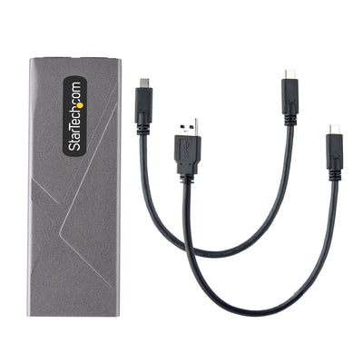 STARTECH .com storage drive enclosure SSD enclosure Grey M.2 (M2-USB-C-NVME-SATA) - Cartouches Certifiees