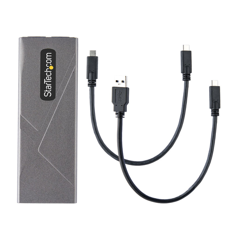 STARTECH .com storage drive enclosure SSD enclosure Grey M.2 (M2-USB-C-NVME-SATA) - Cartouches Certifiees
