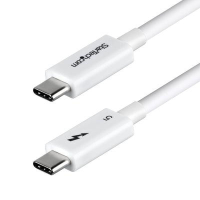 STARTECH .com Thunderbolt cable 1 m 120 Gbit/s White (TBLT5MM1M240WWH) - Cartouches Certifiees