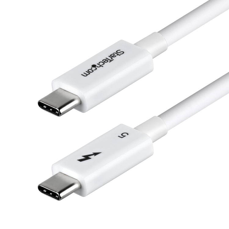 STARTECH .com Thunderbolt cable 1 m 120 Gbit/s White (TBLT5MM1M240WWH) - Cartouches Certifiees