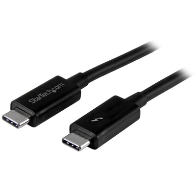 STARTECH .com Thunderbolt cable 1 m 20 Gbit/s Black (TBLT3MM1M) - Cartouches Certifiees