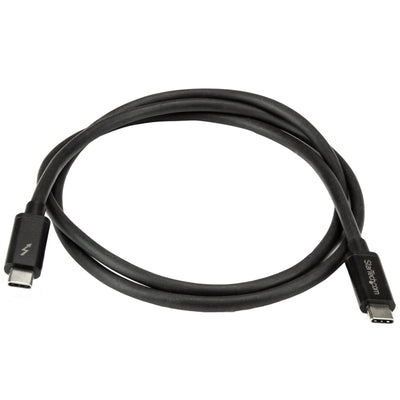 STARTECH .com Thunderbolt cable 1 m 20 Gbit/s Black (TBLT3MM1M) - Cartouches Certifiees