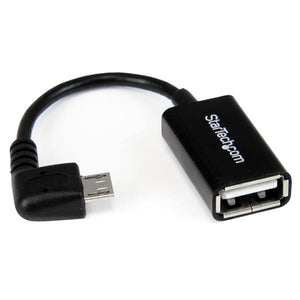 STARTECH .com USB cable USB 2.0 0,127 m Micro-USB B USB A 0,48 Gbit/s Black (UUSBOTGRA) - Cartouches Certifiees