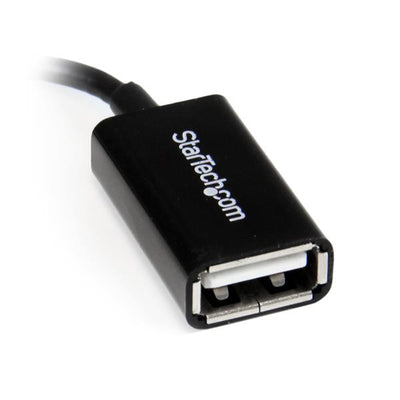 STARTECH .com USB cable USB 2.0 0,127 m Micro-USB B USB A 0,48 Gbit/s Black (UUSBOTGRA) - Cartouches Certifiees