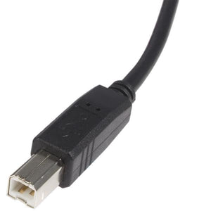 STARTECH .com USB cable USB 2.0 1,8 m USB A USB B 0,48 Gbit/s Black (USB2HAB6) - Cartouches Certifiees