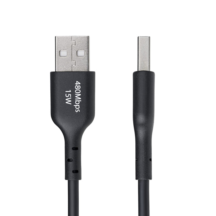 STARTECH .com USB cable USB 2.0 1,8 m USB A USB C 0,48 Gbit/s Black (USB2AC6FBKE10PK) - Cartouches Certifiees