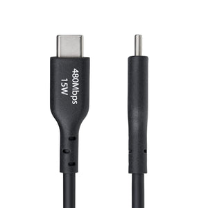STARTECH .com USB cable USB 2.0 1,8 m USB A USB C 0,48 Gbit/s Black (USB2AC6FBKE10PK) - Cartouches Certifiees