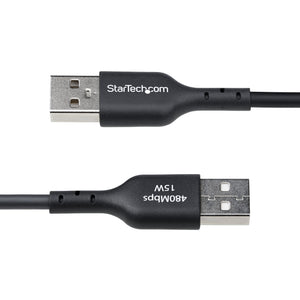 STARTECH .com USB cable USB 2.0 1,8 m USB A USB C 0,48 Gbit/s Black (USB2AC6FBKE10PK) - Cartouches Certifiees