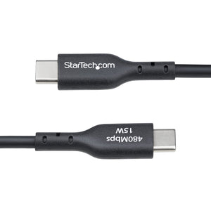 STARTECH .com USB cable USB 2.0 1,8 m USB A USB C 0,48 Gbit/s Black (USB2AC6FBKE10PK) - Cartouches Certifiees
