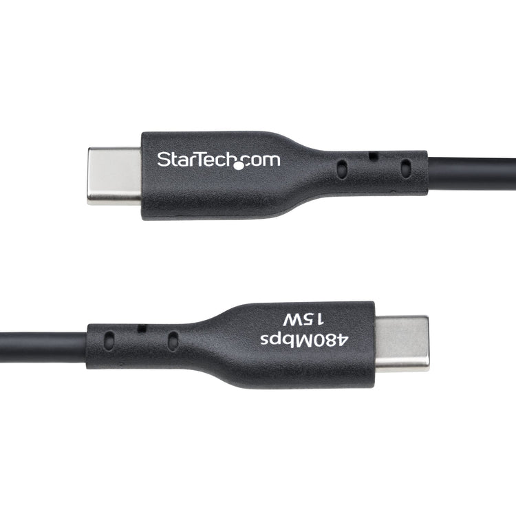 STARTECH .com USB cable USB 2.0 1,8 m USB A USB C 0,48 Gbit/s Black (USB2AC6FBKE10PK) - Cartouches Certifiees
