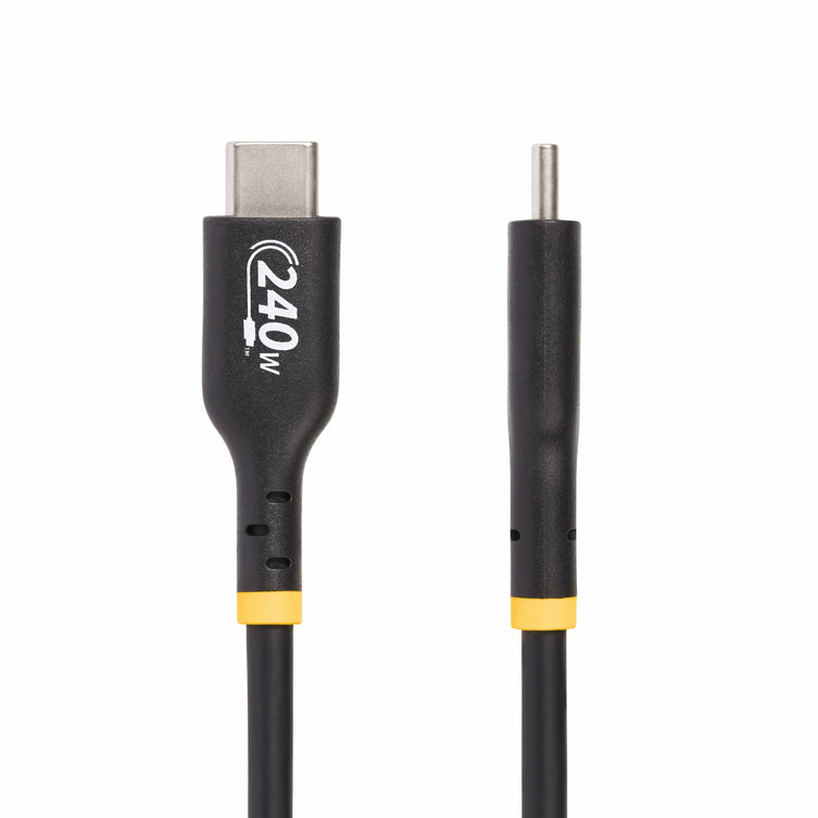 STARTECH .com USB cable USB 2.0 1,8 m USB C 0,48 Gbit/s 240 W Black (USB2EPR6F) - Cartouches Certifiees