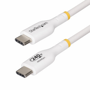 STARTECH .com USB cable USB 2.0 1,8 m USB C 0,48 Gbit/s 240 W White (USB2EPR6FW) - Cartouches Certifiees