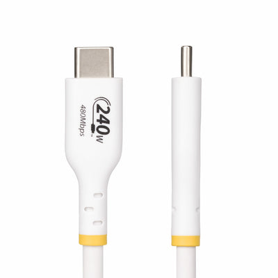 STARTECH .com USB cable USB 2.0 1,8 m USB C 0,48 Gbit/s 240 W White (USB2EPR6FW) - Cartouches Certifiees