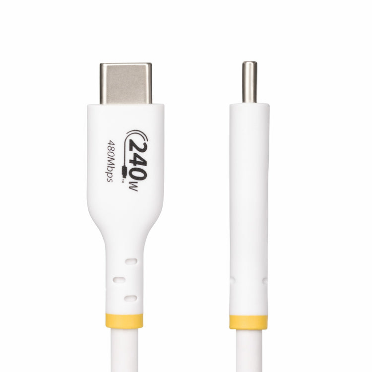 STARTECH .com USB cable USB 2.0 1,8 m USB C 0,48 Gbit/s 240 W White (USB2EPR6FW) - Cartouches Certifiees