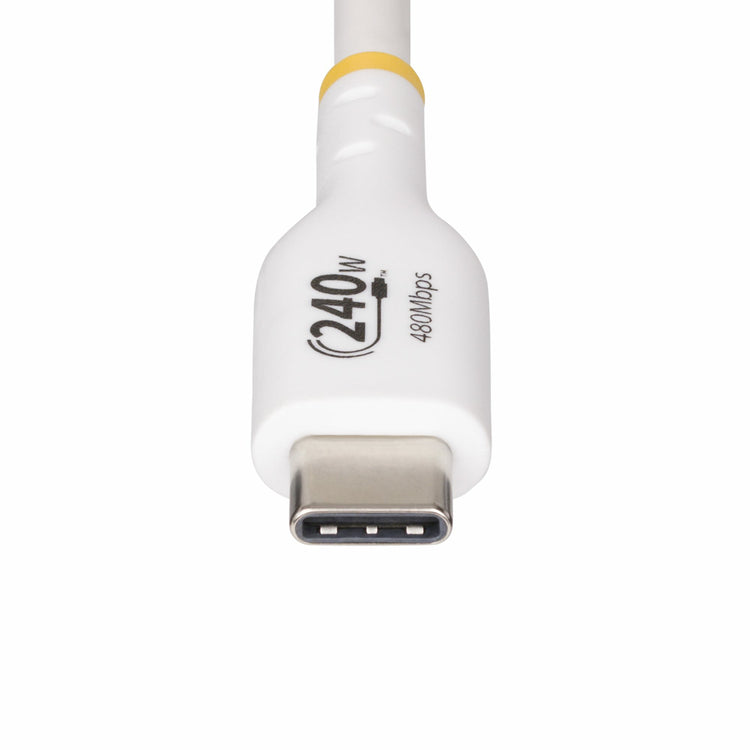 STARTECH .com USB cable USB 2.0 1,8 m USB C 0,48 Gbit/s 240 W White (USB2EPR6FW) - Cartouches Certifiees