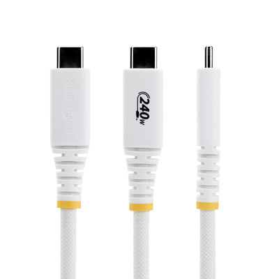 STARTECH .com USB cable USB 2.0 3,1 m USB C 0,48 Gbit/s 240 W White (S2CEPR10FW-USB-CABLE) - Cartouches Certifiees