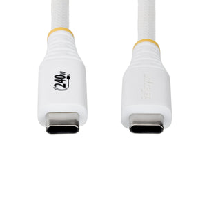STARTECH .com USB cable USB 2.0 3,1 m USB C 0,48 Gbit/s 240 W White (S2CEPR10FW-USB-CABLE) - Cartouches Certifiees