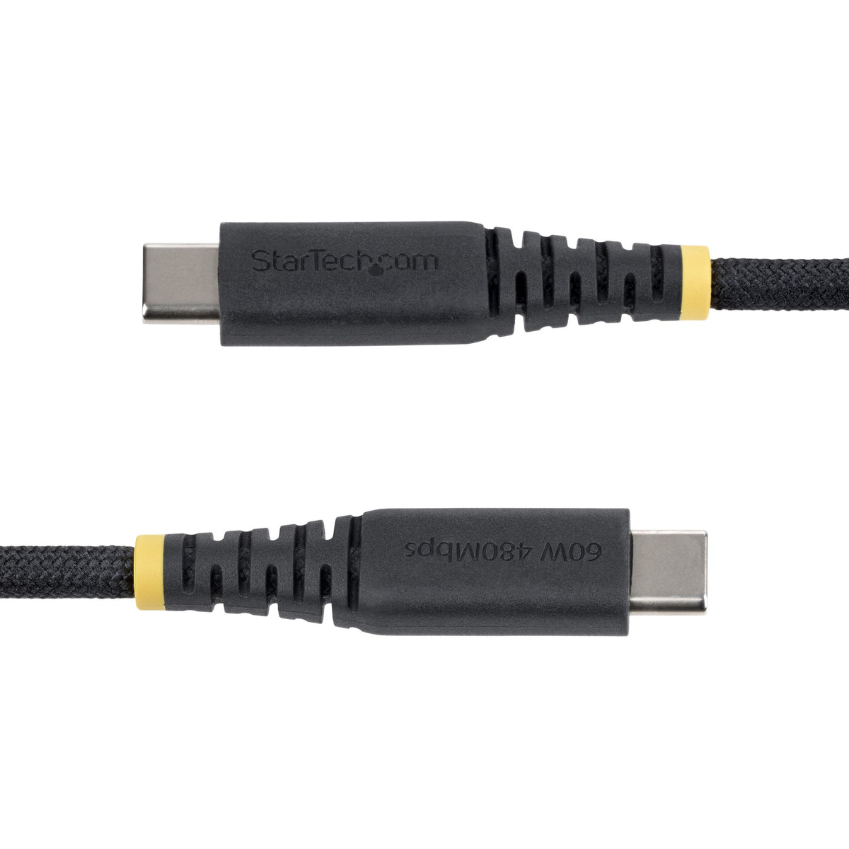 STARTECH .com USB cable USB 2.0 3 m USB C 0,48 Gbit/s 60 W Black (USB2CC10FNCBR) - Cartouches Certifiees