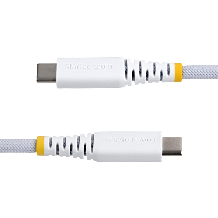STARTECH .com USB cable USB 2.0 3 m USB C 0,48 Gbit/s 60 W White (USB2CC10FNCBRWH) - Cartouches Certifiees
