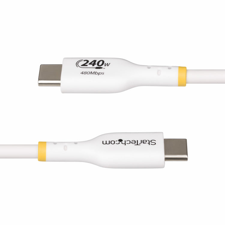 STARTECH .com USB cable USB 2.0 4 m USB C 0,48 Gbit/s 240 W White (USB2EPR13FW) - Cartouches Certifiees