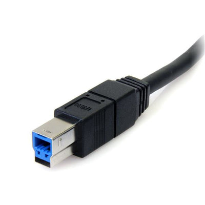 STARTECH .com USB cable USB 3.2 Gen 1 (3.1 Gen 1) 1,8 m USB A USB B 5 Gbit/s Black (USB3SAB6BK) - Cartouches Certifiees