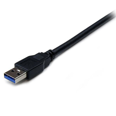 STARTECH .com USB cable USB 3.2 Gen 1 (3.1 Gen 1) 2 m USB A 5 Gbit/s Black (USB3SEXT2MBK) - Cartouches Certifiees