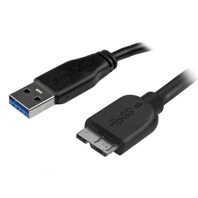 STARTECH .com USB cable USB 3.2 Gen 1 (3.1 Gen 1) 2 m USB A Micro-USB B 5 Gbit/s Black (USB3AUB2MS) - Cartouches Certifiees