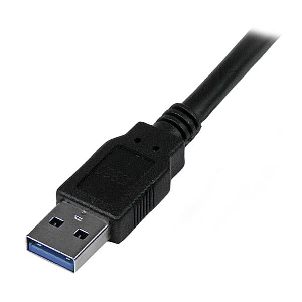 STARTECH .com USB cable USB 3.2 Gen 1 (3.1 Gen 1) 3 m USB A 5 Gbit/s Black (USB3SAA3MBK) - Cartouches Certifiees