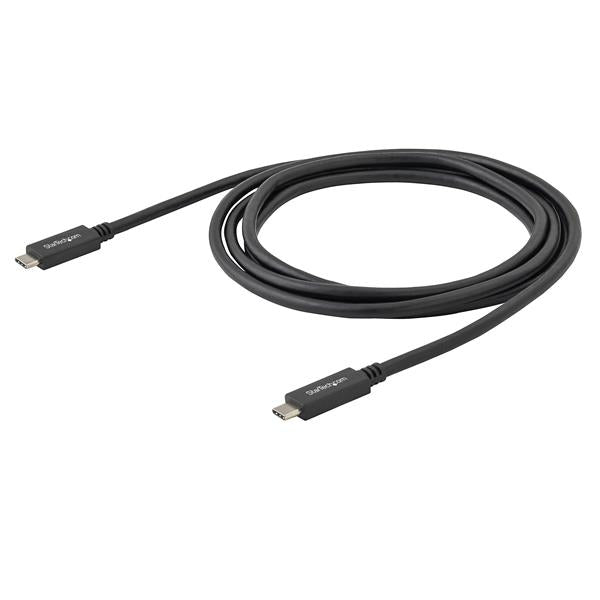 STARTECH .com USB cable USB 3.2 Gen 2 (3.1 Gen 2) 0,5 m USB C 10 Gbit/s 60 W Black (USB31CC50CM) - Cartouches Certifiees