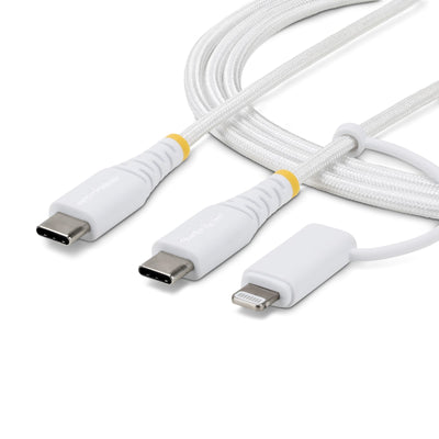 STARTECH .com USB cable USB C 0,48 Gbit/s 60 W White (2M-U2-LNTC-CABLE) - Cartouches Certifiees