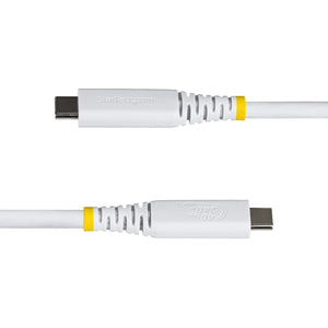 STARTECH .com USB cable USB4 Gen 3x2 0,45 m USB C 40 Gbit/s 240 W White (CC18IN40GUSB4TPW) - Cartouches Certifiees