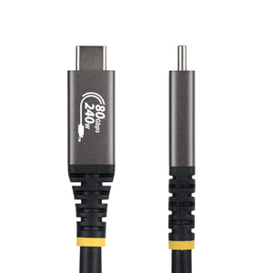 STARTECH .com USB cable USB4 Gen 4x2 0,9 m USB C 80 Gbit/s 240 W Black (CC3FT80GUSB4CABLE) - Cartouches Certifiees