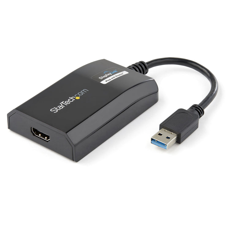 STARTECH .com USB graphics adapter 1920 x 1200 pixels Black (USB32HDPRO) - Cartouches Certifiees