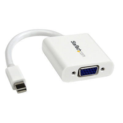 STARTECH .com video cable adapter 0,13 m Mini DisplayPort VGA (D-Sub) White (MDP2VGAW) - Cartouches Certifiees