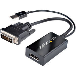 STARTECH .com video cable adapter 0,254 m DVI-D DisplayPort Black (DVI2DP2) - Cartouches Certifiees