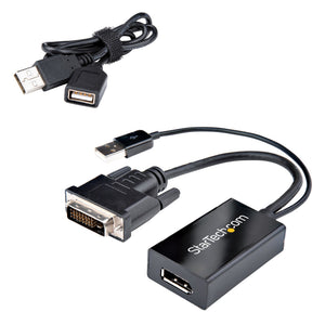 STARTECH .com video cable adapter 0,254 m DVI-D DisplayPort Black (DVI2DP2) - Cartouches Certifiees