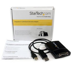 STARTECH .com video cable adapter 0,37 m DisplayPort DVI-D Black (DP2DVID2) - Cartouches Certifiees