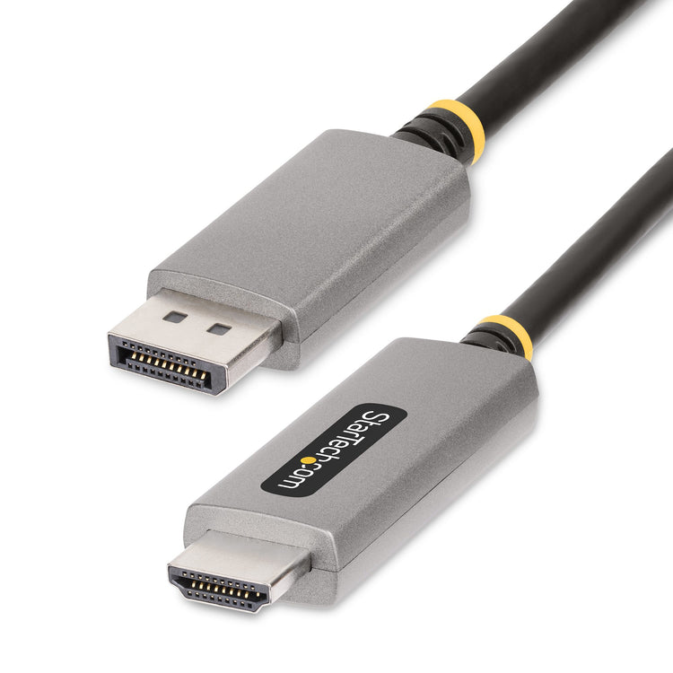 STARTECH .com video cable adapter 2 m DisplayPort HDMI Black, Silver (133DISPLAYPORTHDMI21) - Cartouches Certifiees