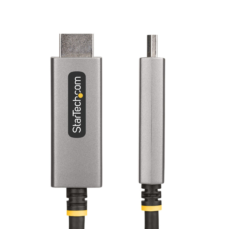STARTECH .com video cable adapter 2 m DisplayPort HDMI Black, Silver (133DISPLAYPORTHDMI21) - Cartouches Certifiees