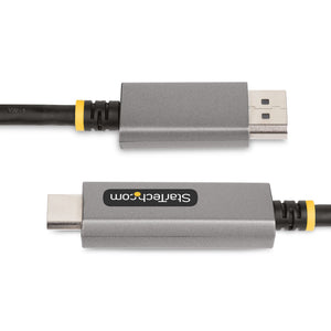 STARTECH .com video cable adapter 2 m DisplayPort HDMI Black, Silver (133DISPLAYPORTHDMI21) - Cartouches Certifiees