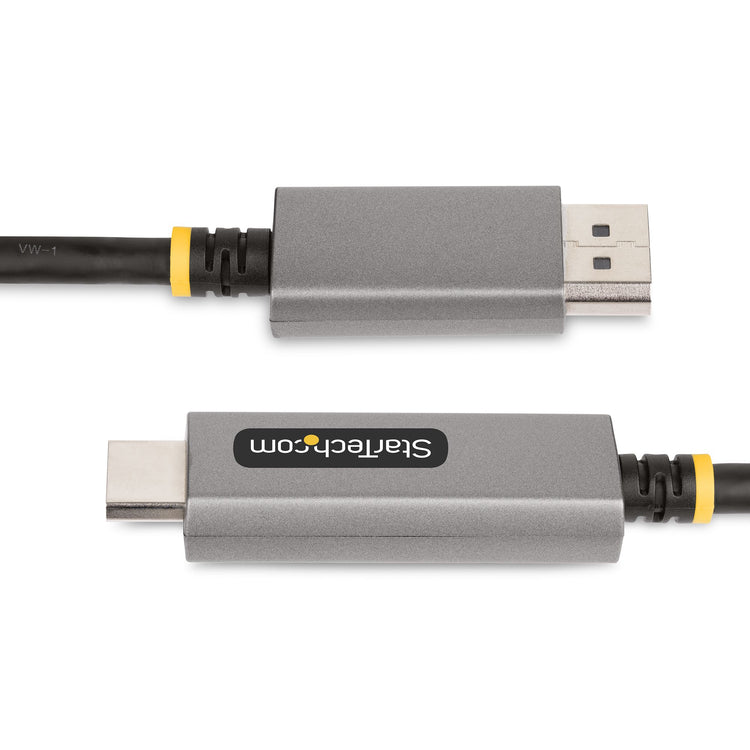 STARTECH .com video cable adapter 2 m DisplayPort HDMI Black, Silver (133DISPLAYPORTHDMI21) - Cartouches Certifiees