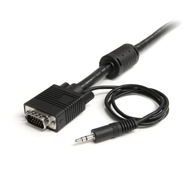 STARTECH .com video cable adapter 4,57 m VGA (D-Sub) + 3.5mm Black (MXTHQMM15A) - Cartouches Certifiees