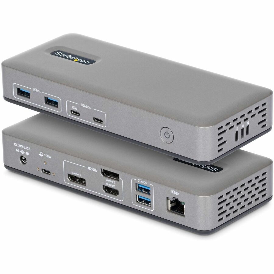 STARTECH CONNECT THREE 4K 60HZ DISPLAYS (2X DP / 1X HDMI) THROUGH A SINGLE USB TYPE-C POR (199N-USBC-DOCK) - Cartouches Certifiees