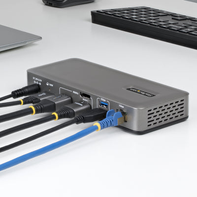 STARTECH CONNECT THREE 4K 60HZ DISPLAYS (2X DP / 1X HDMI) THROUGH A SINGLE USB TYPE-C POR (199N-USBC-DOCK) - Cartouches Certifiees