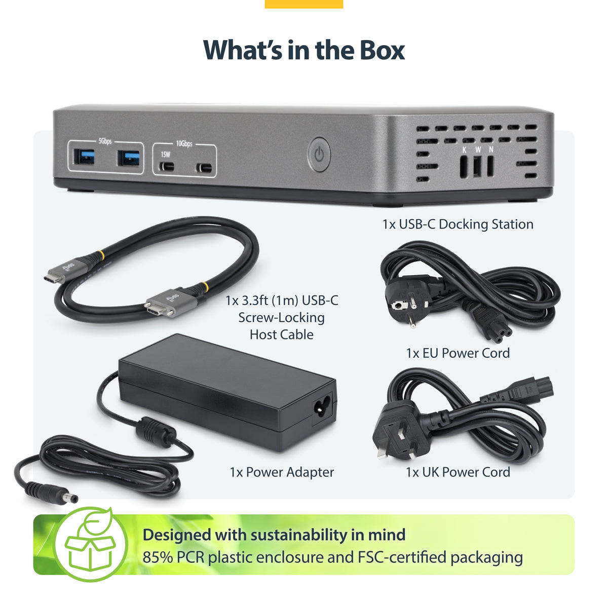 STARTECH CONNECT THREE 4K 60HZ DISPLAYS (2X DP / 1X HDMI) THROUGH A SINGLE USB TYPE-C POR (199N-USBC-DOCK) - Cartouches Certifiees