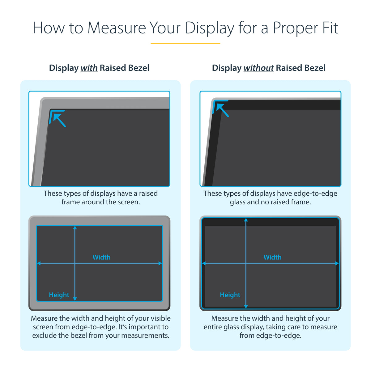 STARTECH display privacy filters 60,5 cm (23.8") Monitor Frameless display privacy filter (238G-PRIVACY-SCREEN) - Cartouches Certifiees