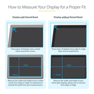 STARTECH display privacy filters 60,5 cm (23.8") Monitor Frameless display privacy filter (238G-PRIVACY-SCREEN) - Cartouches Certifiees