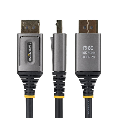 STARTECH DisplayPort cable 0,5 m Black (DP21V-50C-DP80-CABLE) - Cartouches Certifiees