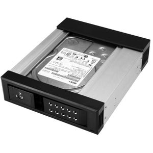 STARTECH drive bay panel 13,3 cm (5.25") Carrier panel Black (HSB1SATSASBA) - Cartouches Certifiees