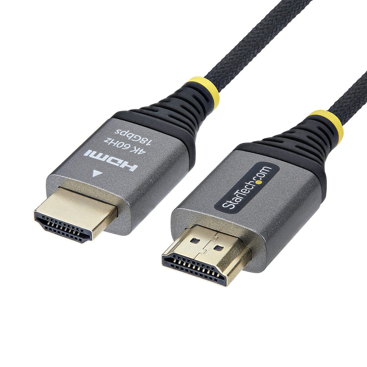 STARTECH HDMI cable 0,91 m HDMI Type A (Standard) Black, Silver (HDMI2-FLEX-4K60-3F) - Cartouches Certifiees